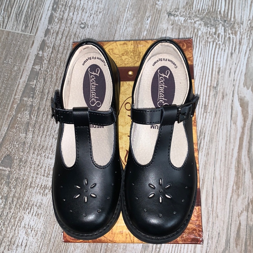 Footmates Little Girls Sherry Black Mary Jane